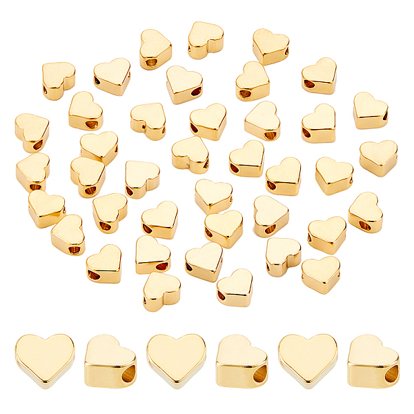PandaHall 40Pcs Rack Plating Eco-friendly Brass Beads, Long-Lasting Plated, Heart, Real 24K Gold Plated, 6x7x3mm, Hole: 1mm Brass Heart
PandaHall 40Pcs Rack Plating Eco-friendly Brass Beads, Long-Lasting Plated, Heart, Real 24K Gold Plated, 6x7x3mm, Hole: 1mm Brass Heart