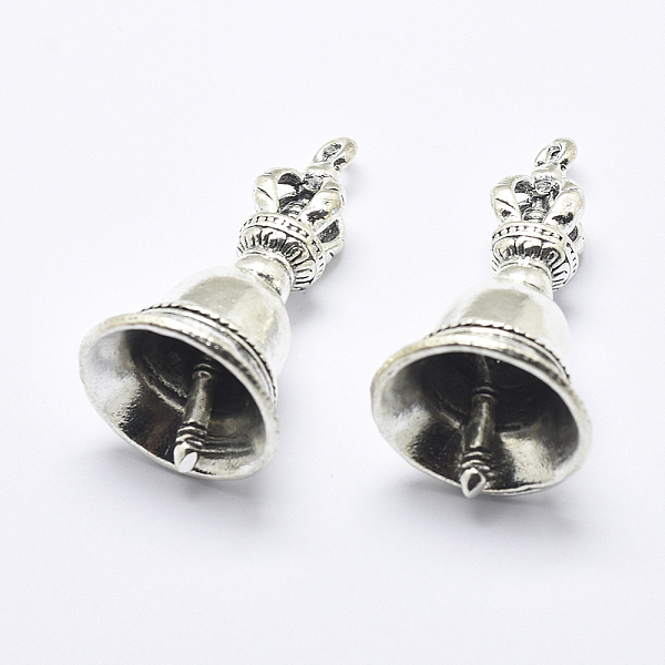 PandaHall Brass Pendants, Dorje Vajra, with Bell, for Buddha Jewelry, Antique Silver, 44.5x24mm, Hole: 2.5mm Brass
PandaHall Brass Pendants, Dorje Vajra, with Bell, for Buddha Jewelry, Antique Silver, 44.5x24mm, Hole: 2.5mm Brass