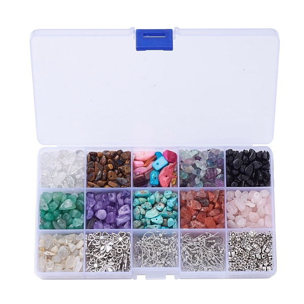 PandaHall DIY Jewelry Finding Kits, with Gemstone Chip Beads, Freshwater Shell Chips Beads, Tibetan Style Alloy Findings, Brass Jump Ring &...
PandaHall DIY Jewelry Finding Kits, with Gemstone Chip Beads, Freshwater Shell Chips Beads, Tibetan Style Alloy Findings, Brass Jump Ring &...