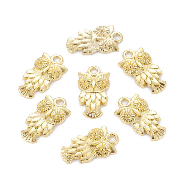 PandaHall Tibetan Style Alloy Pendants, Halloween, Cadmium Free & Nickel Free & Lead Free, Owl, Golden Color, Size: about 20mm long, 11mm...
PandaHall Tibetan Style Alloy Pendants, Halloween, Cadmium Free & Nickel Free & Lead Free, Owl, Golden Color, Size: about 20mm long, 11mm...