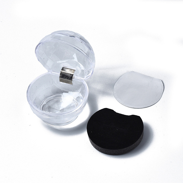 PandaHall Transparent Plastic Ring Boxes, Jewelry Display Wedding Packaging Storage Case Organizer, Black, 5.2x4.9cm Plastic Others Black
PandaHall Transparent Plastic Ring Boxes, Jewelry Display Wedding Packaging Storage Case Organizer, Black, 5.2x4.9cm Plastic Others Black