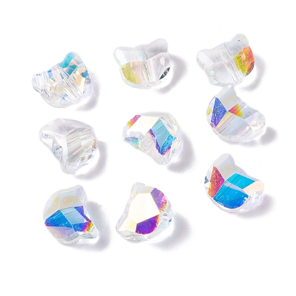 PandaHall 100Pcs Electroplate Glass Beads, Cat Shape, Faceted, Clear AB, 6x7x4.5mm, Hole: 1mm Glass Cat Shape White
PandaHall 100Pcs Electroplate Glass Beads, Cat Shape, Faceted, Clear AB, 6x7x4.5mm, Hole: 1mm Glass Cat Shape White