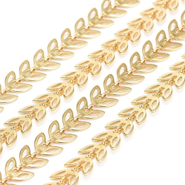 PandaHall 3.28 Feet Brass Handmade Cobs Chains, Link Chains, Long-Lasting Plated, Soldered, Leaf, Real 18K Gold Plated, 7x6.5x0.5mm Brass
PandaHall 3.28 Feet Brass Handmade Cobs Chains, Link Chains, Long-Lasting Plated, Soldered, Leaf, Real 18K Gold Plated, 7x6.5x0.5mm Brass