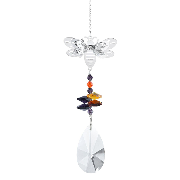 PandaHall Teardrop Glass Hanging Suncatcher Pendant Decoration, Crystal Ceiling Chandelier Ball Prism Pendants, with Stainless Steel...
PandaHall Teardrop Glass Hanging Suncatcher Pendant Decoration, Crystal Ceiling Chandelier Ball Prism Pendants, with Stainless Steel...