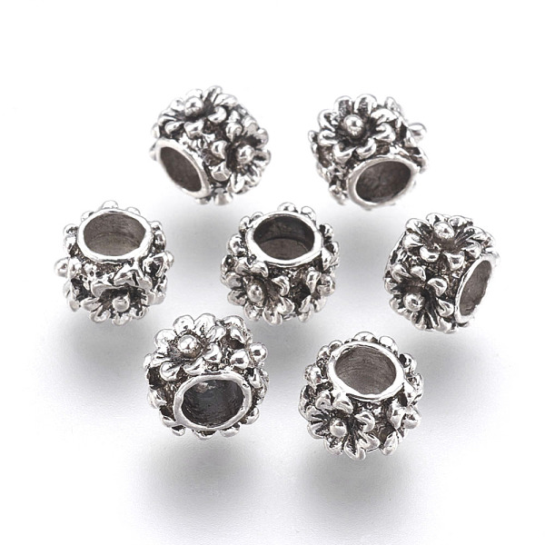 PandaHall Cadmium Free & Nickel Free & Lead Free Alloy European Beads, Long-Lasting Plated, Large Hole Beads, Rondelle with Flower Pattern...
PandaHall Cadmium Free & Nickel Free & Lead Free Alloy European Beads, Long-Lasting Plated, Large Hole Beads, Rondelle with Flower Pattern...