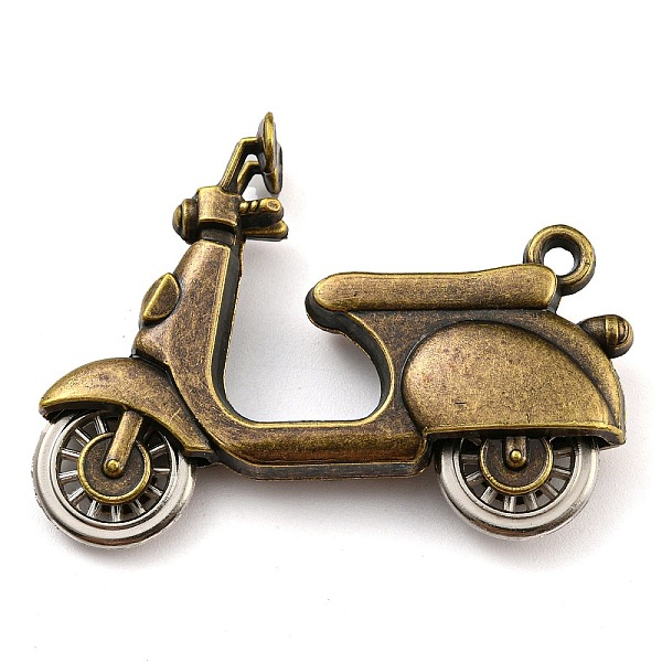 PandaHall Tibetan Style Alloy Pendants, Motorbike, Cadmium Free & Lead Free, Antique Bronze, 34x44.5x9mm, Hole: 2mm Alloy Motorbike
PandaHall Tibetan Style Alloy Pendants, Motorbike, Cadmium Free & Lead Free, Antique Bronze, 34x44.5x9mm, Hole: 2mm Alloy Motorbike