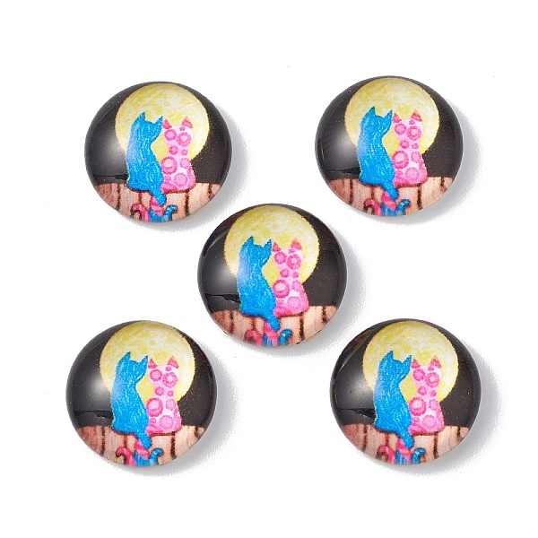 PandaHall Glass Stickers, Self Adhesive Craft Stickers, Half Round, Moon Pattern, 12x4mm Glass Moon
PandaHall Glass Stickers, Self Adhesive Craft Stickers, Half Round, Moon Pattern, 12x4mm Glass Moon