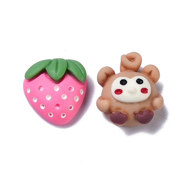 PandaHall Opaque Resin Cabochons, for DIY Decoration, Monkey & Strawberry, Mixed Color, Strawberry: 13x12.5x6mm, Monkey: 16x13x8mm Resin..., Multicolor
PandaHall Opaque Resin Cabochons, for DIY Decoration, Monkey & Strawberry, Mixed Color, Strawberry: 13x12.5x6mm, Monkey: 16x13x8mm Resin..., Multicolor