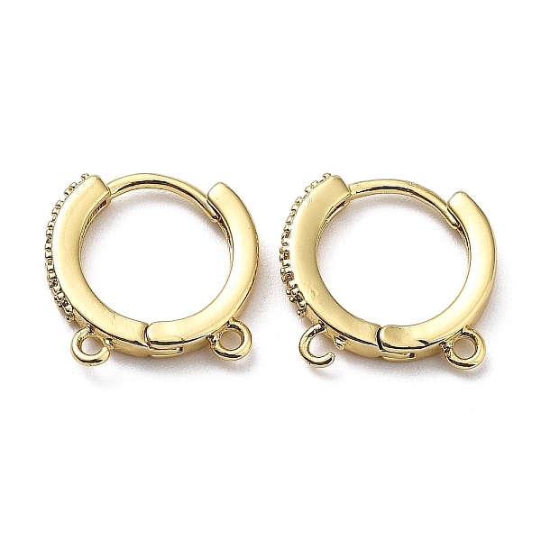 PandaHall Brass Micro Pave Clear Cubic Zirconia Hoop Earring Findings, with Horizontal Loops, Real 18K Gold Plated, 19 Gauge, 12.5x13x2mm...
PandaHall Brass Micro Pave Clear Cubic Zirconia Hoop Earring Findings, with Horizontal Loops, Real 18K Gold Plated, 19 Gauge, 12.5x13x2mm...