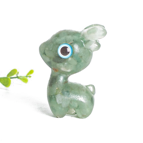 PandaHall Resin Deer Display Decoration, with Natural Green Aventurine Chips inside Statues for Home Office Decorations, 65x45x35mm Green...
PandaHall Resin Deer Display Decoration, with Natural Green Aventurine Chips inside Statues for Home Office Decorations, 65x45x35mm Green...