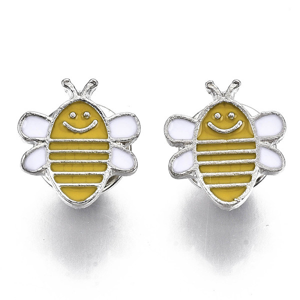 PandaHall Alloy Brooches, Enamel Pin, with Brass Butterfly Clutches, Bee, Platinum, Yellow, 15x14x2mm, Pin: 1mm Alloy+Enamel Yellow
PandaHall Alloy Brooches, Enamel Pin, with Brass Butterfly Clutches, Bee, Platinum, Yellow, 15x14x2mm, Pin: 1mm Alloy+Enamel Yellow