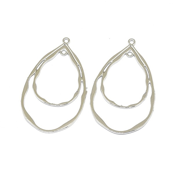 PandaHall Alloy 2-Loop Link Pendants, Long-Lasting Plated, teardrop, Platinum, 49.5x30x1mm, Hole: 1.6mm Alloy Teardrop
PandaHall Alloy 2-Loop Link Pendants, Long-Lasting Plated, teardrop, Platinum, 49.5x30x1mm, Hole: 1.6mm Alloy Teardrop
