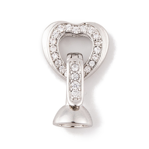 PandaHall Rack Plating Brass Micro Pave Clear Cubic Zirconia Fold Over Clasps, Long-Lasting Plated, Lead Free & Cadmium Free, Heart...
PandaHall Rack Plating Brass Micro Pave Clear Cubic Zirconia Fold Over Clasps, Long-Lasting Plated, Lead Free & Cadmium Free, Heart...