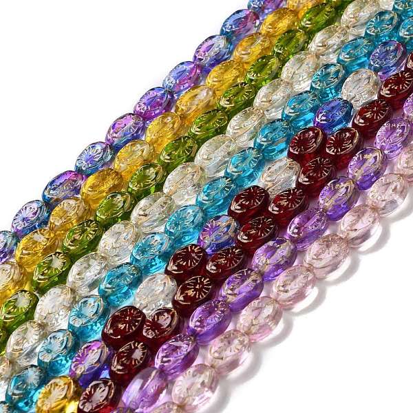 PandaHall Transparent Glass Beads Strands, Oval, Mixed Color, 11x8x5.5mm, Hole: 1mm, about 32pcs/strand, 13.78 inch(35cm) Glass Oval..., Multicolor
PandaHall Transparent Glass Beads Strands, Oval, Mixed Color, 11x8x5.5mm, Hole: 1mm, about 32pcs/strand, 13.78 inch(35cm) Glass Oval..., Multicolor