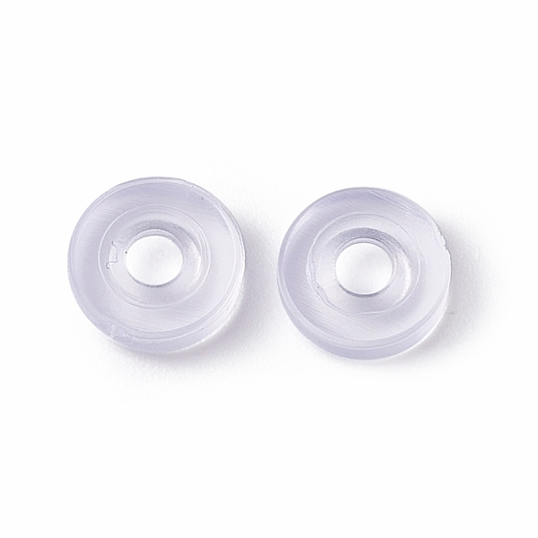 PandaHall Silicone Clip on Earring Pads, Donut, Clear, 6.5x2mm, Hole: 2mm Silicone Clear
PandaHall Silicone Clip on Earring Pads, Donut, Clear, 6.5x2mm, Hole: 2mm Silicone Clear