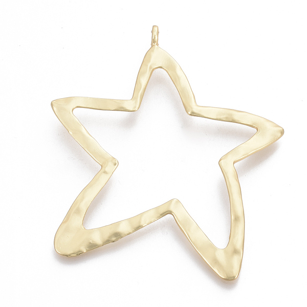 PandaHall Alloy Big Pendants, Matte Style, Star, Cadmium Free & Nickel Free & Lead Free, Real 14K Gold Plated, 89x76x2.5mm, Hole: 4.5mm...
PandaHall Alloy Big Pendants, Matte Style, Star, Cadmium Free & Nickel Free & Lead Free, Real 14K Gold Plated, 89x76x2.5mm, Hole: 4.5mm...