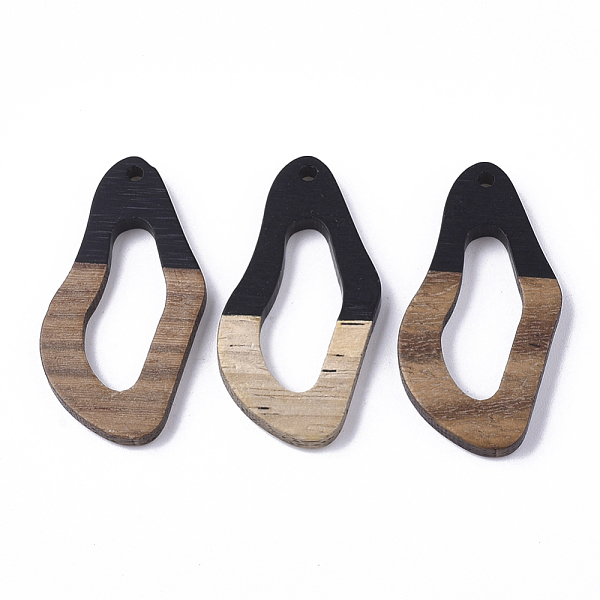 PandaHall Resin & Walnut Wood Pendants, Twisted Oval, Black, 38x19.5x4mm, Hole: 2mm Resin+Wood Oval Black
PandaHall Resin & Walnut Wood Pendants, Twisted Oval, Black, 38x19.5x4mm, Hole: 2mm Resin+Wood Oval Black