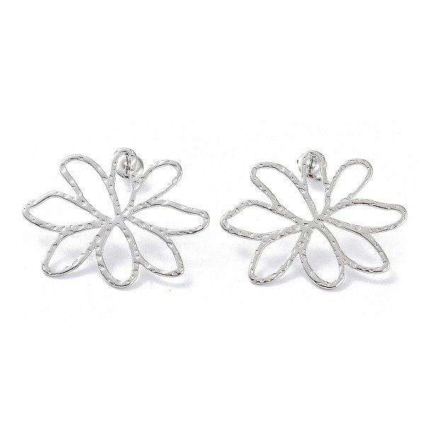 PandaHall 304 Stainless Steel Stud Earrings, Hollow Flower, Stainless Steel Color, 29.6x37.5mm 304 Stainless Steel Flower
PandaHall 304 Stainless Steel Stud Earrings, Hollow Flower, Stainless Steel Color, 29.6x37.5mm 304 Stainless Steel Flower