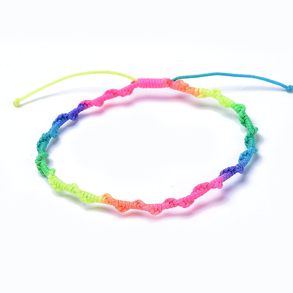 PandaHall Adjustable Nylon Thread Braided Cord, Lucky Rope, Colorful, 2-1/4 inch(5.8cm) Nylon
PandaHall Adjustable Nylon Thread Braided Cord, Lucky Rope, Colorful, 2-1/4 inch(5.8cm) Nylon