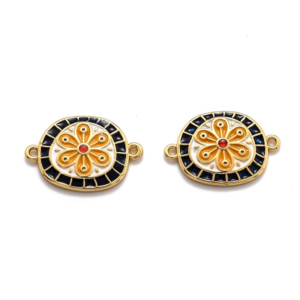 PandaHall Brass Links Conectors, Long-Lasting Plated, with Enamel, Flat Round, Real 18K Gold Plated, 19.5x13x2mm, Hole: 1.2mm Brass Flat...
PandaHall Brass Links Conectors, Long-Lasting Plated, with Enamel, Flat Round, Real 18K Gold Plated, 19.5x13x2mm, Hole: 1.2mm Brass Flat...