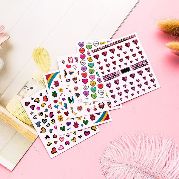 PandaHall Faddish Nail Decals Stickers, Self-adhesive Colorful Nail Art Supplies, for Woman Girls DIY Nail Art Design, Mixed Patterns...
PandaHall Faddish Nail Decals Stickers, Self-adhesive Colorful Nail Art Supplies, for Woman Girls DIY Nail Art Design, Mixed Patterns...