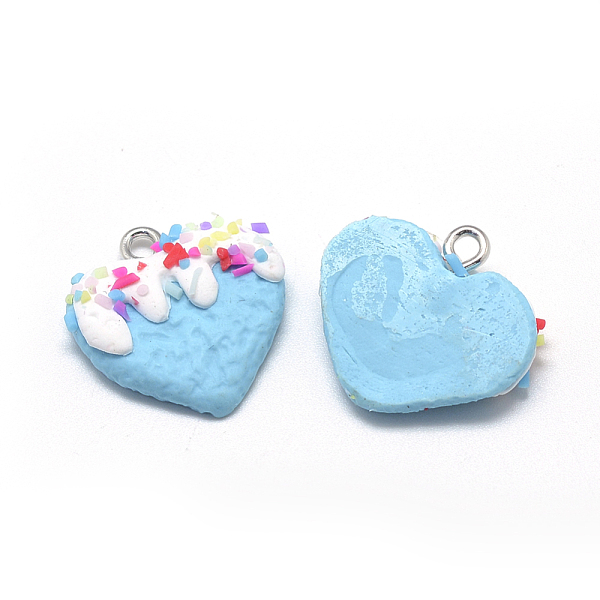 PandaHall Handmade Polymer Clay Pendants, Heart, Deep Sky Blue, 22~25x22~24x4~6mm, Hole: 2mm Polymer Clay Heart
PandaHall Handmade Polymer Clay Pendants, Heart, Deep Sky Blue, 22~25x22~24x4~6mm, Hole: 2mm Polymer Clay Heart
