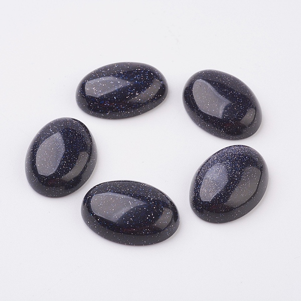PandaHall Synthetic Blue Goldstone Flat Back Cabochons, Oval, 25x18x7~7.5mm Blue Goldstone Oval
PandaHall Synthetic Blue Goldstone Flat Back Cabochons, Oval, 25x18x7~7.5mm Blue Goldstone Oval