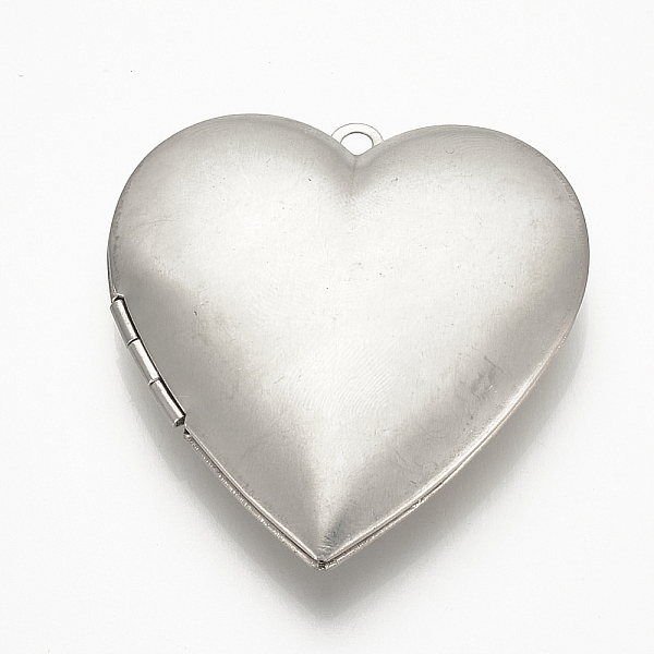 PandaHall 304 Stainless Steel Locket Pendants, Photo Frame Charms, Heart, Stainless Steel Color, 25x22.5x6mm, Hole: 1.5mm, inner measure...
PandaHall 304 Stainless Steel Locket Pendants, Photo Frame Charms, Heart, Stainless Steel Color, 25x22.5x6mm, Hole: 1.5mm, inner measure...