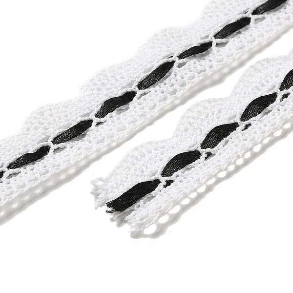 PandaHall 2 Yards Cotton Flower Lace Trims, with Polyester Ribbon, Flat, Black, 3/4 inch(20mm) Cotton Black
PandaHall 2 Yards Cotton Flower Lace Trims, with Polyester Ribbon, Flat, Black, 3/4 inch(20mm) Cotton Black