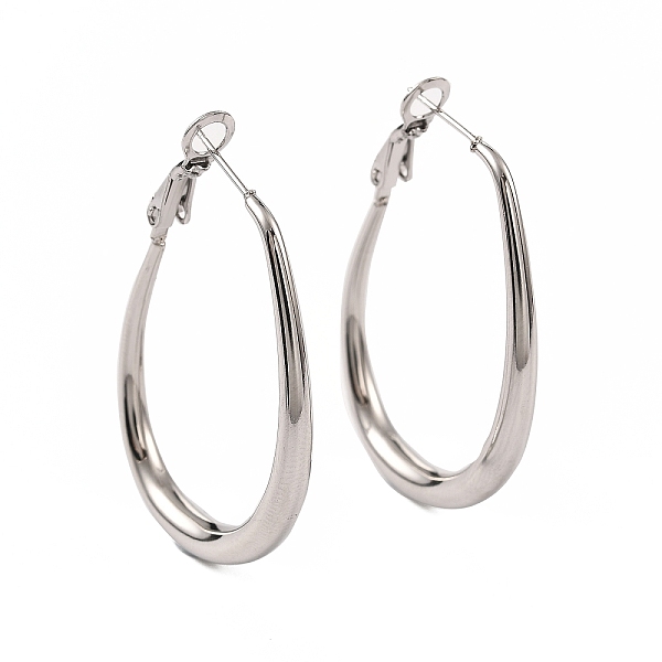 PandaHall 304 Stainless Steel Hoop Earrings for Women, Teardrop, Stainless Steel Color, 39x4mm, Pin: 0.7mm 304 Stainless Steel Teardrop
PandaHall 304 Stainless Steel Hoop Earrings for Women, Teardrop, Stainless Steel Color, 39x4mm, Pin: 0.7mm 304 Stainless Steel Teardrop