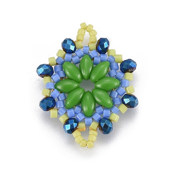 PandaHall MIYUKI & TOHO Handmade Japanese Seed Beads Links, Loom Pattern, Flower, Lime Green, 24~25.6x19~19.2x3.2~3.6mm, Hole: 1.5~1.6mm...
PandaHall MIYUKI & TOHO Handmade Japanese Seed Beads Links, Loom Pattern, Flower, Lime Green, 24~25.6x19~19.2x3.2~3.6mm, Hole: 1.5~1.6mm...