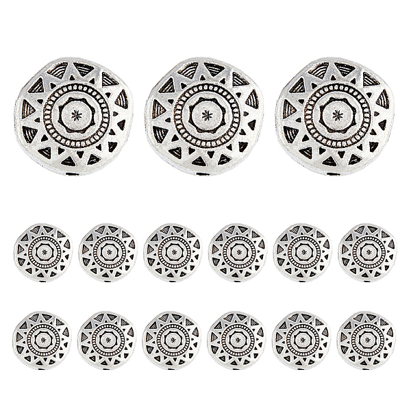PandaHall DICOSMETIC 60Pcs Tibetan Style Alloy Beads, Flat Round with Sun Pattern, Antique Silver, 12.5x12.5x3.5mm, Hole: 1.2mm Alloy Flat...
PandaHall DICOSMETIC 60Pcs Tibetan Style Alloy Beads, Flat Round with Sun Pattern, Antique Silver, 12.5x12.5x3.5mm, Hole: 1.2mm Alloy Flat...