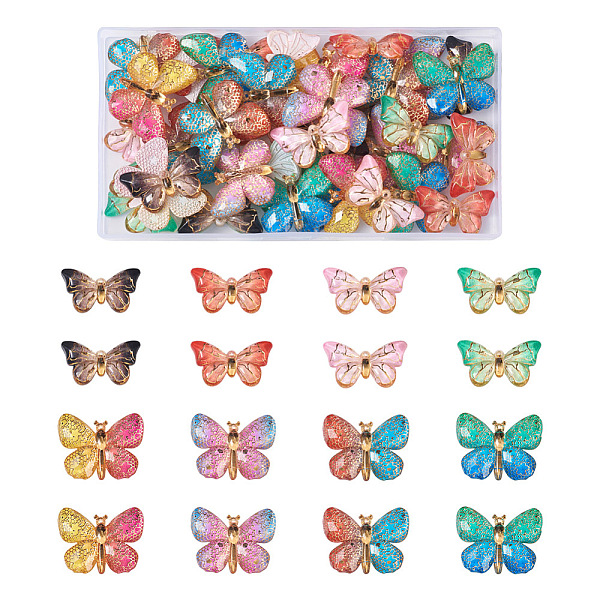 PandaHall Spritewelry 48Pcs 8 Styles Translucent Resin Pendants, Butterfly, Mixed Color, 18~25x31.5~32x4~4.5mm, Hole: 1.2mm, 6pcs/style..., Multicolor
PandaHall Spritewelry 48Pcs 8 Styles Translucent Resin Pendants, Butterfly, Mixed Color, 18~25x31.5~32x4~4.5mm, Hole: 1.2mm, 6pcs/style..., Multicolor