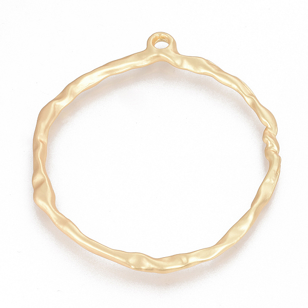 PandaHall Alloy Big Pendants, Matte Style, Ring, Cadmium Free & Nickel Free & Lead Free, Real 14K Gold Plated, 81x72x5mm, Hole: 4.5mm Alloy...
PandaHall Alloy Big Pendants, Matte Style, Ring, Cadmium Free & Nickel Free & Lead Free, Real 14K Gold Plated, 81x72x5mm, Hole: 4.5mm Alloy...