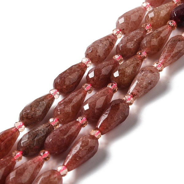 PandaHall Natural Strawberry Quartz Beads Strands, Faceted, Teardrop, 12~16.5x7.5~8.5mm, Hole: 0.8mm, about 20~21pcs/strand, 14.96~15.63''...
PandaHall Natural Strawberry Quartz Beads Strands, Faceted, Teardrop, 12~16.5x7.5~8.5mm, Hole: 0.8mm, about 20~21pcs/strand, 14.96~15.63''...