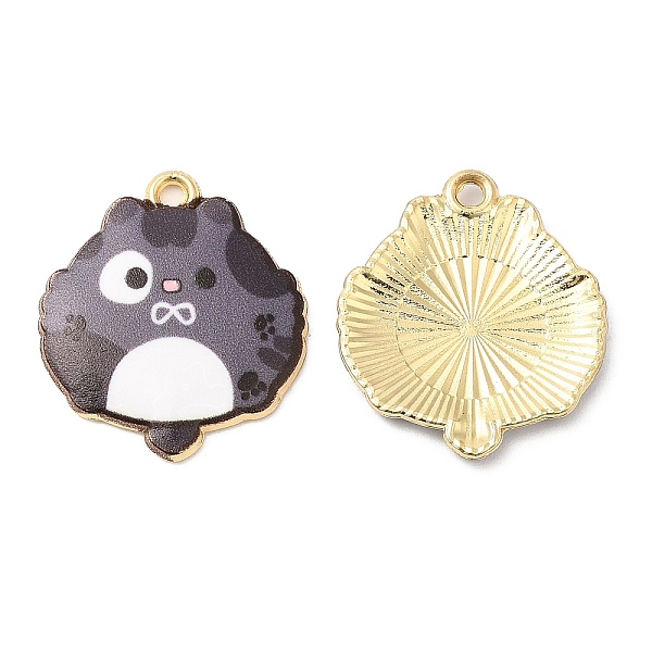 PandaHall Alloy Enamel Pendants, Cadmium Free & Nickel Free & Lead Free, Golden, Cat Charm, Slate Gray, 22x19.5x2.5mm, Hole: 1.4mm...
PandaHall Alloy Enamel Pendants, Cadmium Free & Nickel Free & Lead Free, Golden, Cat Charm, Slate Gray, 22x19.5x2.5mm, Hole: 1.4mm...