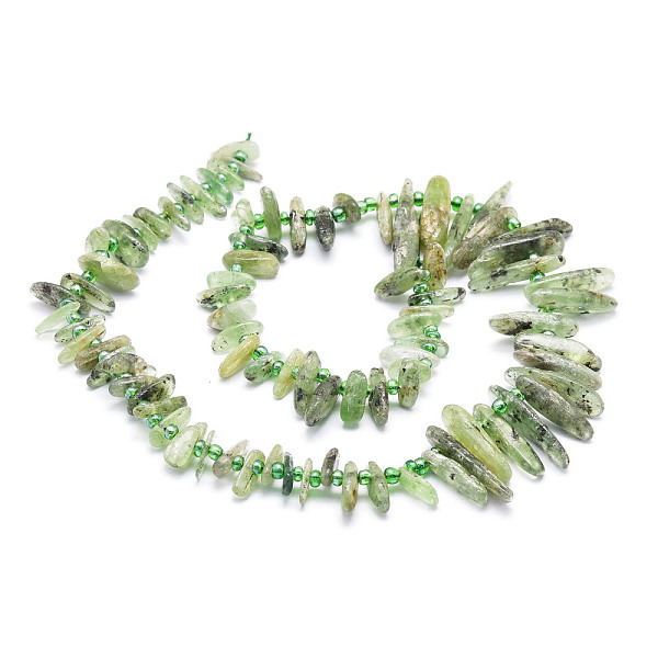 PandaHall Natural Green Quartz Beads Strands, Nuggets, 9.5~30x4.5~7.5x1.5~5mm, Hole: 0.8mm, about 80pcs/strand, 15.75 inch(40cm) Green...
PandaHall Natural Green Quartz Beads Strands, Nuggets, 9.5~30x4.5~7.5x1.5~5mm, Hole: 0.8mm, about 80pcs/strand, 15.75 inch(40cm) Green...