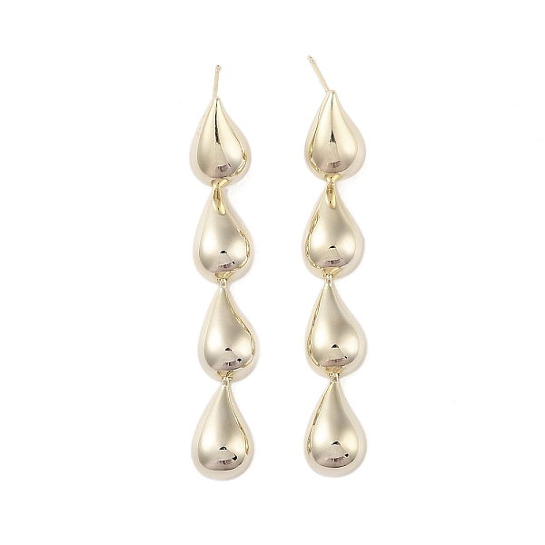 PandaHall Brass Pendants Stud Earrings, Teardrop, Golden, 65x10mm Brass Teardrop
PandaHall Brass Pendants Stud Earrings, Teardrop, Golden, 65x10mm Brass Teardrop