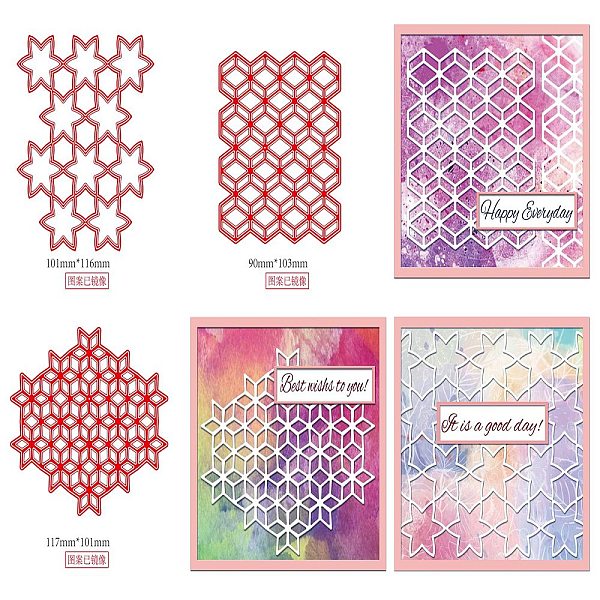 PandaHall BENECREAT 3Pcs Backgrounds Frame Metal Cutting Dies, Hexagonal Geometric Flower Shape Background Scrapbooking Tools DIY Craft...
PandaHall BENECREAT 3Pcs Backgrounds Frame Metal Cutting Dies, Hexagonal Geometric Flower Shape Background Scrapbooking Tools DIY Craft...
