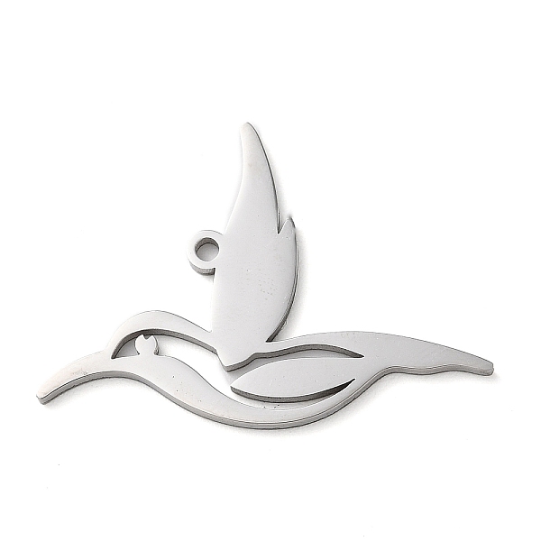 PandaHall 304 Stainless Steel Pendants, Bird Charms, Stainless Steel Color, 25x34x1.5mm, Hole: 1.6mm 304 Stainless Steel Bird
PandaHall 304 Stainless Steel Pendants, Bird Charms, Stainless Steel Color, 25x34x1.5mm, Hole: 1.6mm 304 Stainless Steel Bird