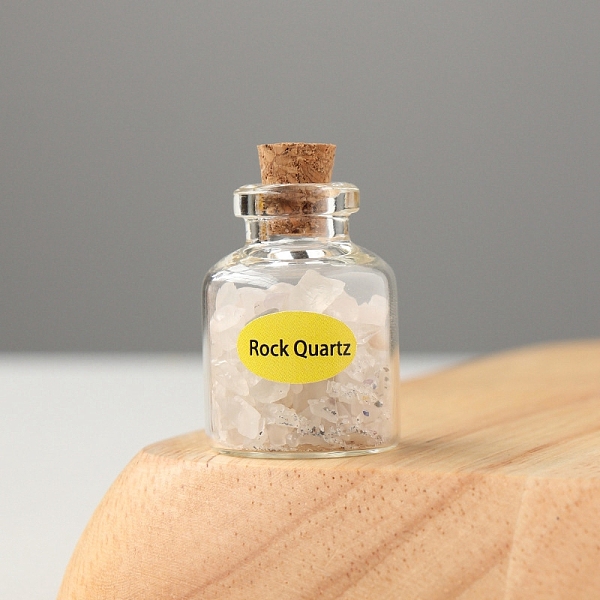 PandaHall Quartz Crystal Display Decorations, Reiki Energy Stone Chip Wishing Bottle, 20x30mm Quartz Crystal Bottle
PandaHall Quartz Crystal Display Decorations, Reiki Energy Stone Chip Wishing Bottle, 20x30mm Quartz Crystal Bottle