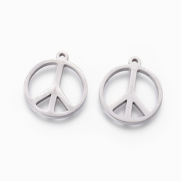 PandaHall 201 Stainless Steel Pendants, Manual Polishing, Peace Sign, Stainless Steel Color, 18x16x1.5mm, Hole: 1.2mm 201 Stainless Steel...
PandaHall 201 Stainless Steel Pendants, Manual Polishing, Peace Sign, Stainless Steel Color, 18x16x1.5mm, Hole: 1.2mm 201 Stainless Steel...