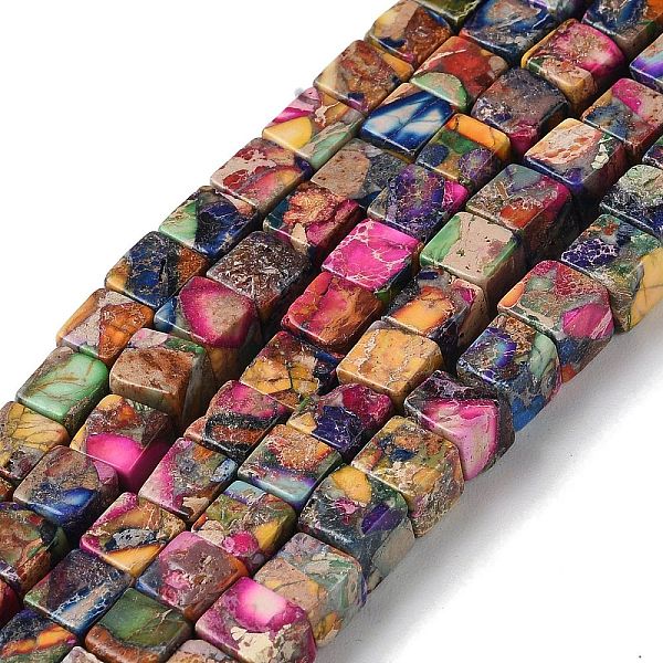 PandaHall Natural Imperial Jasper Beads Strands, Dyed, Cube, Colorful, 6mm, Hole: 0.8mm, about 64pcs/strand, 15.7 inch Imperial Jasper Cube
PandaHall Natural Imperial Jasper Beads Strands, Dyed, Cube, Colorful, 6mm, Hole: 0.8mm, about 64pcs/strand, 15.7 inch Imperial Jasper Cube