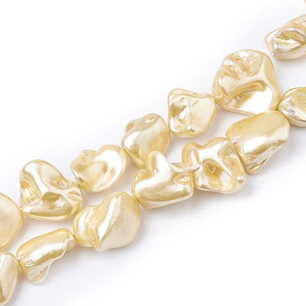PandaHall Shell Pearl Bead Strands, Nugget, Yellow, 13~27x12~23x6~21mm, Hole: 1mm, about 18~24pcs/strand, 14.96 inch~16.14 inch Shell Pearl...
PandaHall Shell Pearl Bead Strands, Nugget, Yellow, 13~27x12~23x6~21mm, Hole: 1mm, about 18~24pcs/strand, 14.96 inch~16.14 inch Shell Pearl...