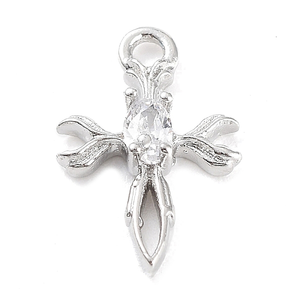 PandaHall Brass Micro Pave Cubic Zirconia Pendants, Corss Charm, Platinum, 12x8x2.5mm, Hole: 1.2mm Brass+Cubic Zirconia Cross Clear
PandaHall Brass Micro Pave Cubic Zirconia Pendants, Corss Charm, Platinum, 12x8x2.5mm, Hole: 1.2mm Brass+Cubic Zirconia Cross Clear