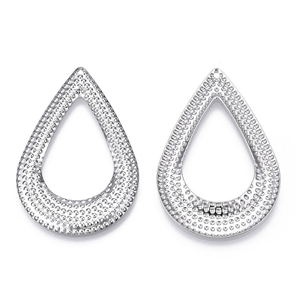 PandaHall 304 Stainless Steel Pendants, Teardrop Charm, Stainless Steel Color, 49x33x2mm, Hole: 1.5mm 304 Stainless Steel Teardrop
PandaHall 304 Stainless Steel Pendants, Teardrop Charm, Stainless Steel Color, 49x33x2mm, Hole: 1.5mm 304 Stainless Steel Teardrop