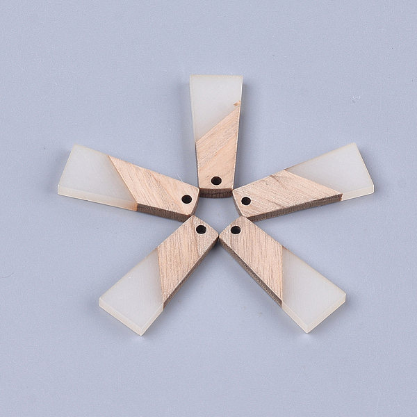 PandaHall Resin & Wood Pendants, Trapezoid, WhiteSmoke, 30x12x3mm, Hole: 2mm Resin+Wood Trapezoid White
PandaHall Resin & Wood Pendants, Trapezoid, WhiteSmoke, 30x12x3mm, Hole: 2mm Resin+Wood Trapezoid White