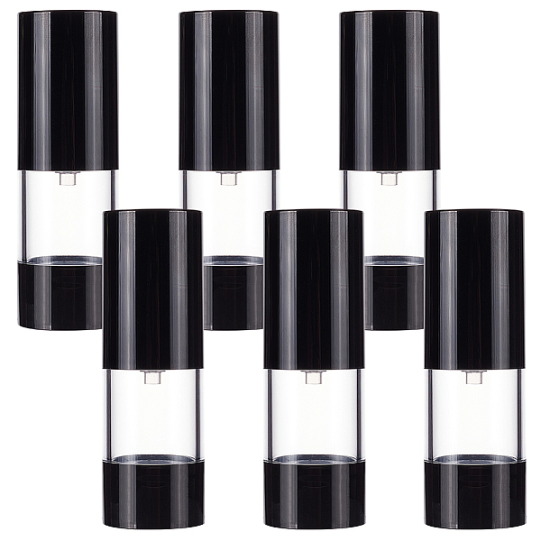 PandaHall Empty Portable Plastic Airless Pump Bottles, Refillable Vacuum Press Bottle, Lotion Foundation Travel Container, with Dustproof..., Black
PandaHall Empty Portable Plastic Airless Pump Bottles, Refillable Vacuum Press Bottle, Lotion Foundation Travel Container, with Dustproof..., Black