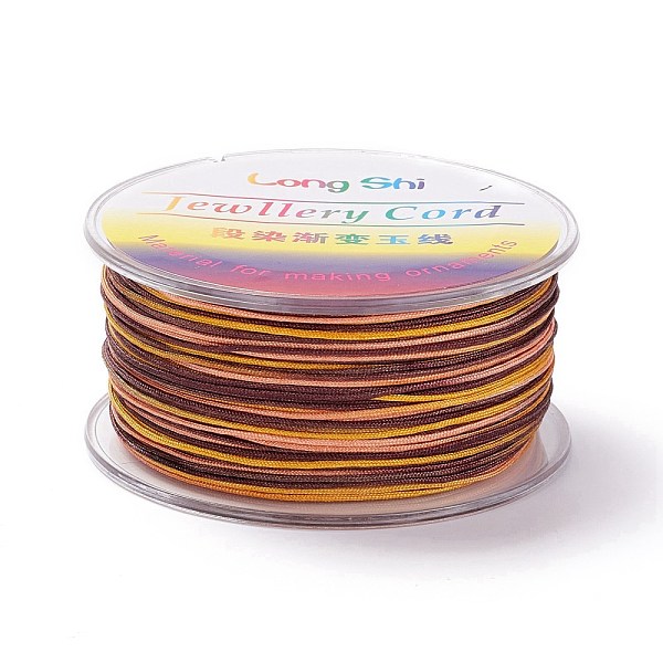 PandaHall Segment Dyed Polyester Thread, Braided Cord, Colorful, 0.8mm, about 54.68 yards(50m)/roll Polyester
PandaHall Segment Dyed Polyester Thread, Braided Cord, Colorful, 0.8mm, about 54.68 yards(50m)/roll Polyester