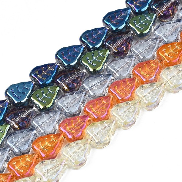 PandaHall Electroplate Glass Beads Strands, Leaf, Mixed Color, 10x8x4mm, Hole: 0.9mm, about 58~66pcs/strand, 21.65 inch~ 24.80 inch(55~63cm)..., Multicolor
PandaHall Electroplate Glass Beads Strands, Leaf, Mixed Color, 10x8x4mm, Hole: 0.9mm, about 58~66pcs/strand, 21.65 inch~ 24.80 inch(55~63cm)..., Multicolor